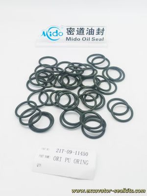 O-Ring Komatsu PU Tahan Minyak Abrasi 21T-09-11450 | Kit Cincin O Karet Unggul