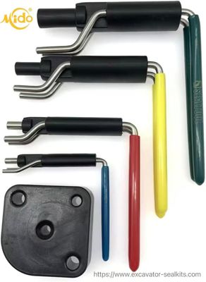 Alat Segel Karet Logam Kit Pemasangan Segel Hidraulik Profesional Segel Nyaman Twister Segel Set Perbaikan Segel Rod yang awet