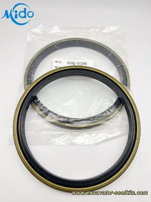 0734-309-281 0734-309-401 Kompatibel dengan Hyundai Excavator Model! ZGAQ-01266 High-Wear Resistant Excavator Axle Shaft Seal R170W7 R180W9S R190W9 R200W7
