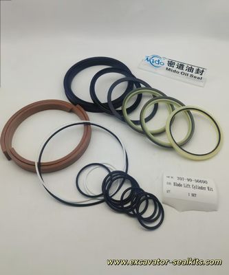 Kit Segel Perbaikan Seri Pro Lengkap untuk Kit Segel Silinder Hidraulik Pengangkat Pisau 707-99-56690 - Termasuk Semua Segel &amp; Gasket