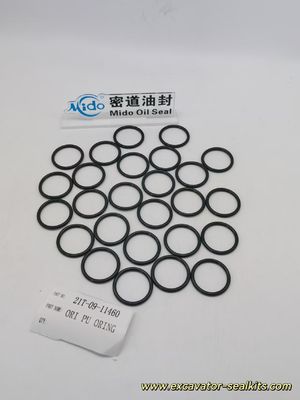 Penggantian Tepat Komatsu PU O-Ring 21T-09-11460 Segel O-Ring Karet Kualitas OEM