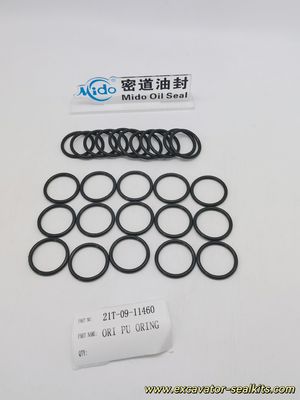 Penggantian Tepat Komatsu PU O-Ring 21T-09-11460 Segel O-Ring Karet Kualitas OEM