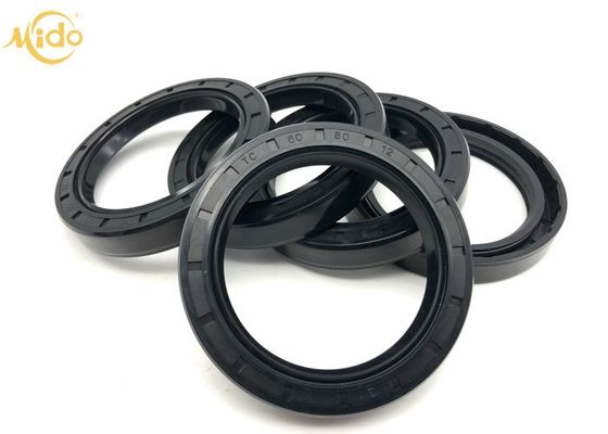 Black TC 60 80 12 Rubber Oil Seal Untuk Transmisi