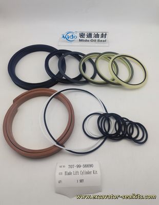 Kit Segel Perbaikan Seri Pro Lengkap untuk Kit Segel Silinder Hidraulik Pengangkat Pisau 707-99-56690 - Termasuk Semua Segel & Gasket