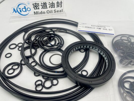 Kit Segel Pompa Hidraulik Kawasaki K3V280DTH NBR OEM Berkualitas Tinggi