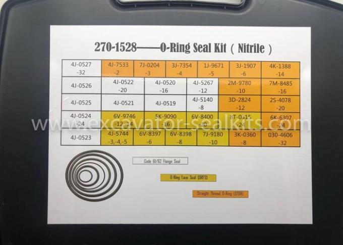270-1528 Karet O Ring Kit Perbaikan Kotak E Tipe Nitril NBR 2